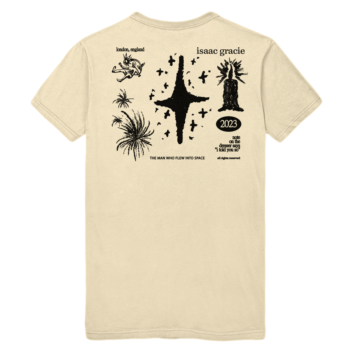 The Man Who Flew Into Space Natural T-Shirt